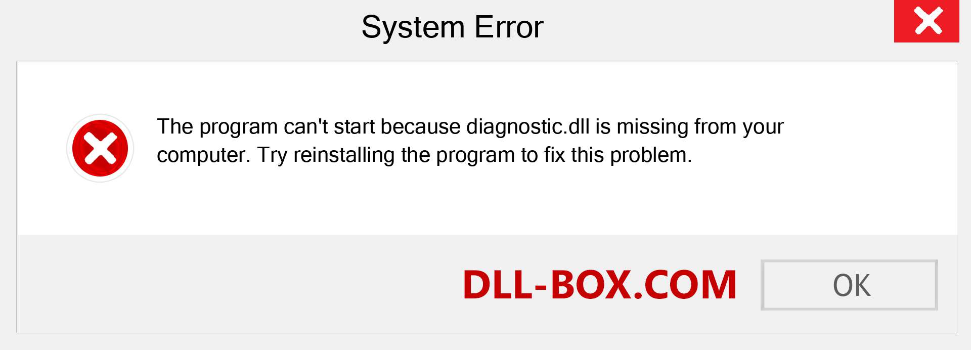  diagnostic.dll file is missing?. Download for Windows 7, 8, 10 - Fix  diagnostic dll Missing Error on Windows, photos, images